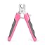 WePet Pet Nail Clippers U07.3, Professional Claw Trimmer, Scissor for Cats, Dogs, Puppies, Kittens, Hamsters, Rabbits and Small Animals, Sharp, Safe, M, Grey/Pink