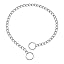 WePet Dog Chain Collar, Metal Slip Collar, Heavy Duty Choke Collar, for Training, Control, Durable Steel Cuban Links, Avail, Silver, XS