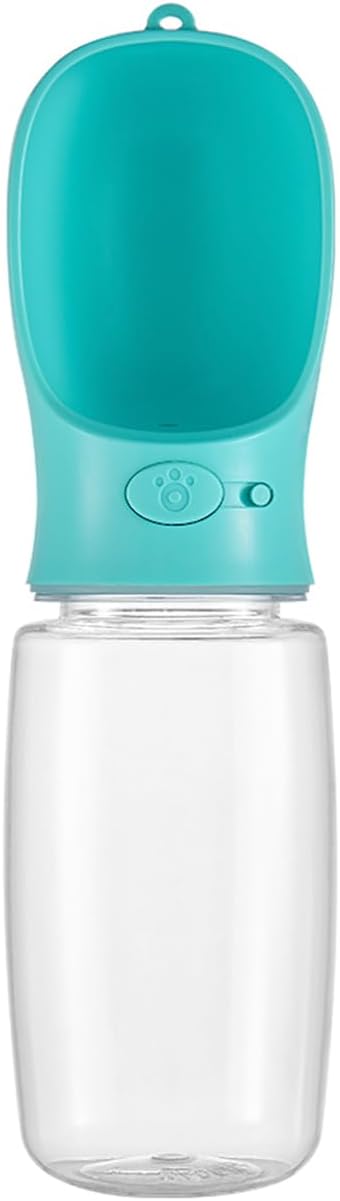 WePet Portable Dog Water Bottle, 12 OZ, Leak Proof Puppy Water Dispenser with Drinking Feeder for Pets Outdoor Walking, Hiking, Travel, Food Grade Plastic