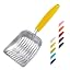 WePet Cat Litter Scoop, Aluminum Alloy Sifter, Kitty Metal Scooper, Deep Shovel, Long Handle, Poop Sifting, Kitten Pooper Lifter, Durable, Heavy Duty, for Litter Box