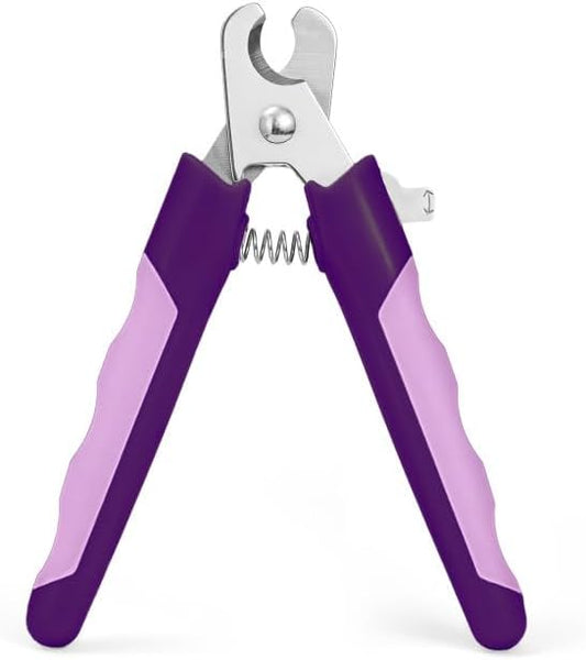 WePet Pet Nail Clippers U07.3, Professional Claw Trimmer, Scissor for Cats, Dogs, Puppies, Kittens, Hamsters, Rabbits and Small Animals, Sharp, Safe, M, Grey/Pink