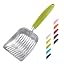 WePet Cat Litter Scoop, Aluminum Alloy Sifter, Kitty Metal Scooper, Deep Shovel, Long Handle, Poop Sifting, Kitten Pooper Lifter, Durable, Heavy Duty, for Litter Box
