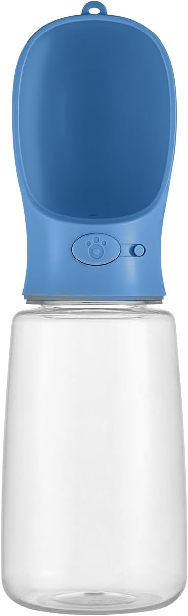 WePet Portable Dog Water Bottle, 12 OZ, Leak Proof Puppy Water Dispenser with Drinking Feeder for Pets Outdoor Walking, Hiking, Travel, Food Grade Plastic