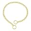 WePet Dog Chain Collar, Metal Slip Collar, Heavy Duty Choke Collar, for Training, Control, Durable Steel Cuban Links, Avail, Silver, XS