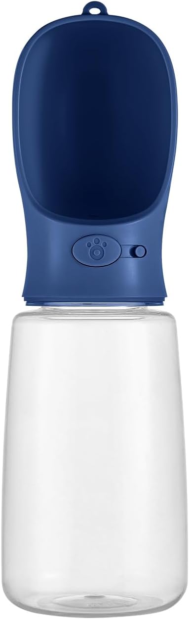 WePet Portable Dog Water Bottle, 12 OZ, Leak Proof Puppy Water Dispenser with Drinking Feeder for Pets Outdoor Walking, Hiking, Travel, Food Grade Plastic