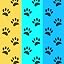WePet Pet Wrap, Self-Adhesive, Only Sticks to Itself, Non-Woven Tape for Dog Legs, Paws, Wounds, First Aid Cohesive Gauze for Horse, Cat, Bird, Animal, 6 Rolls, 2 Inch, Pawprints A