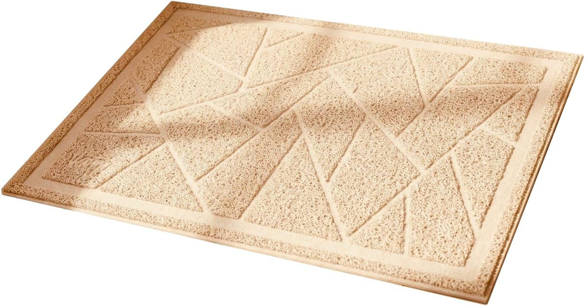 WePet Cat Litter Box Mat, Kitty Premium PVC Pad, Durable Trapping Rug, Phthalate Free, Urine-Resistant, Scatter Control, XXL 47 x 36 Inch, Grey