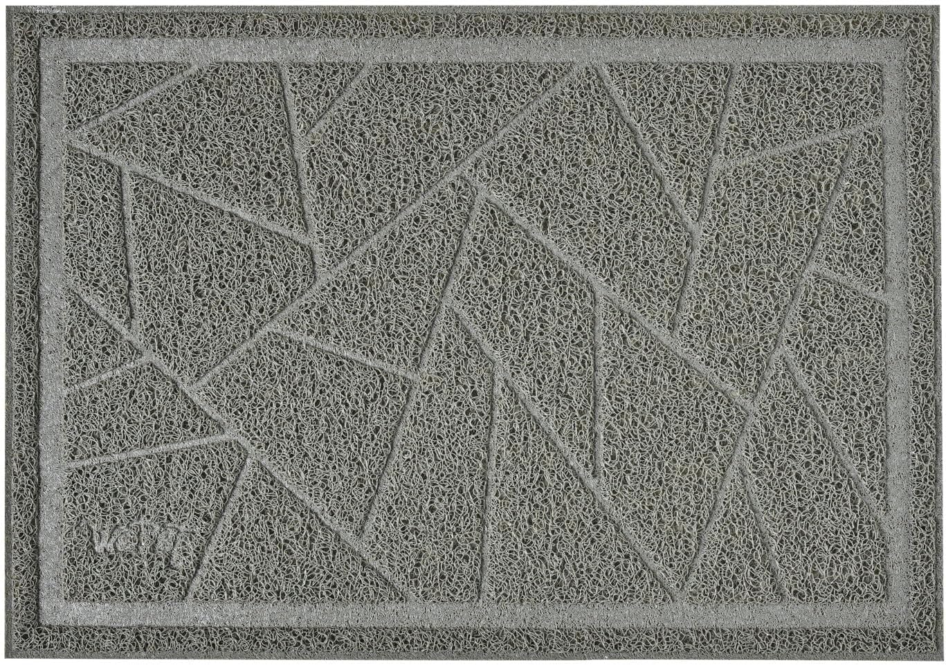 WePet Cat Litter Box Mat, Kitty Premium PVC Pad, Durable Trapping Rug, Phthalate Free, Urine-Resistant, Scatter Control, XXL 47 x 36 Inch, Grey