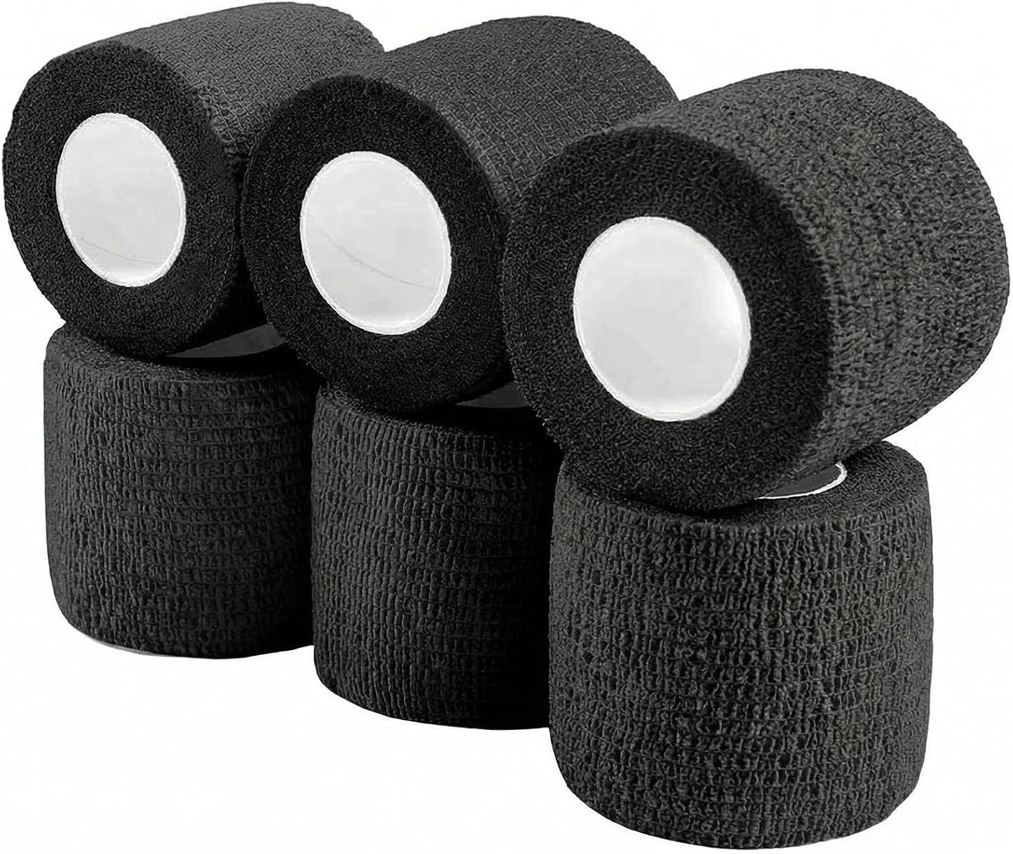WePet Pet Wrap, Self-Adhesive, Only Sticks to Itself, Non-Woven Tape for Dog Legs, Paws, Wounds, First Aid Cohesive Gauze for Horse, Cat, Bird, Animal, 6 Rolls, 2 Inch, Pawprints A