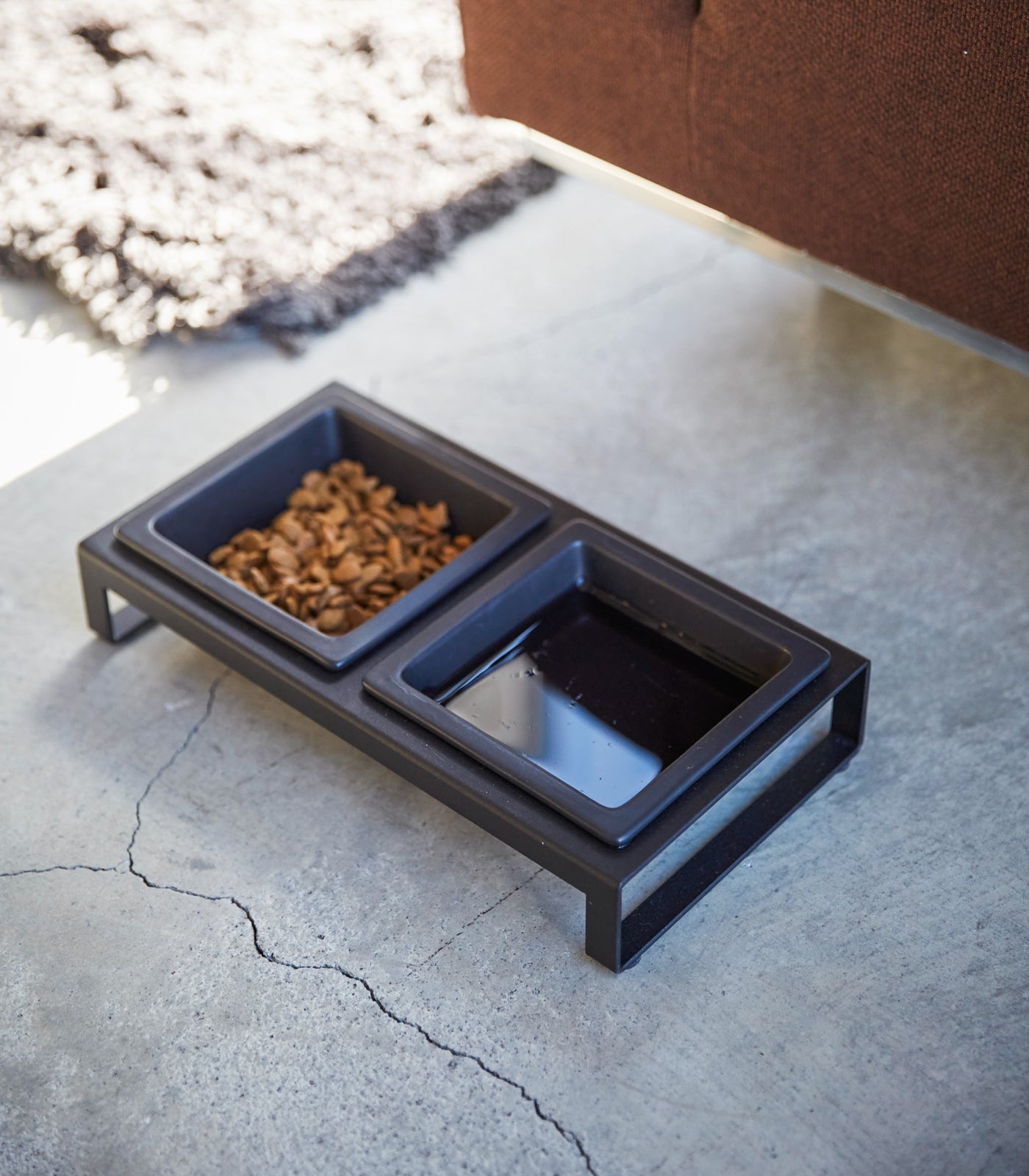 Pet Food Bowl - Steel + Ceramic